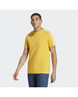 T-shirt Jaune Essentials Single Jersey 3-Stripes Tee